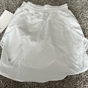 Lululemon White Hotty Hot High Rise Skirt (Long)